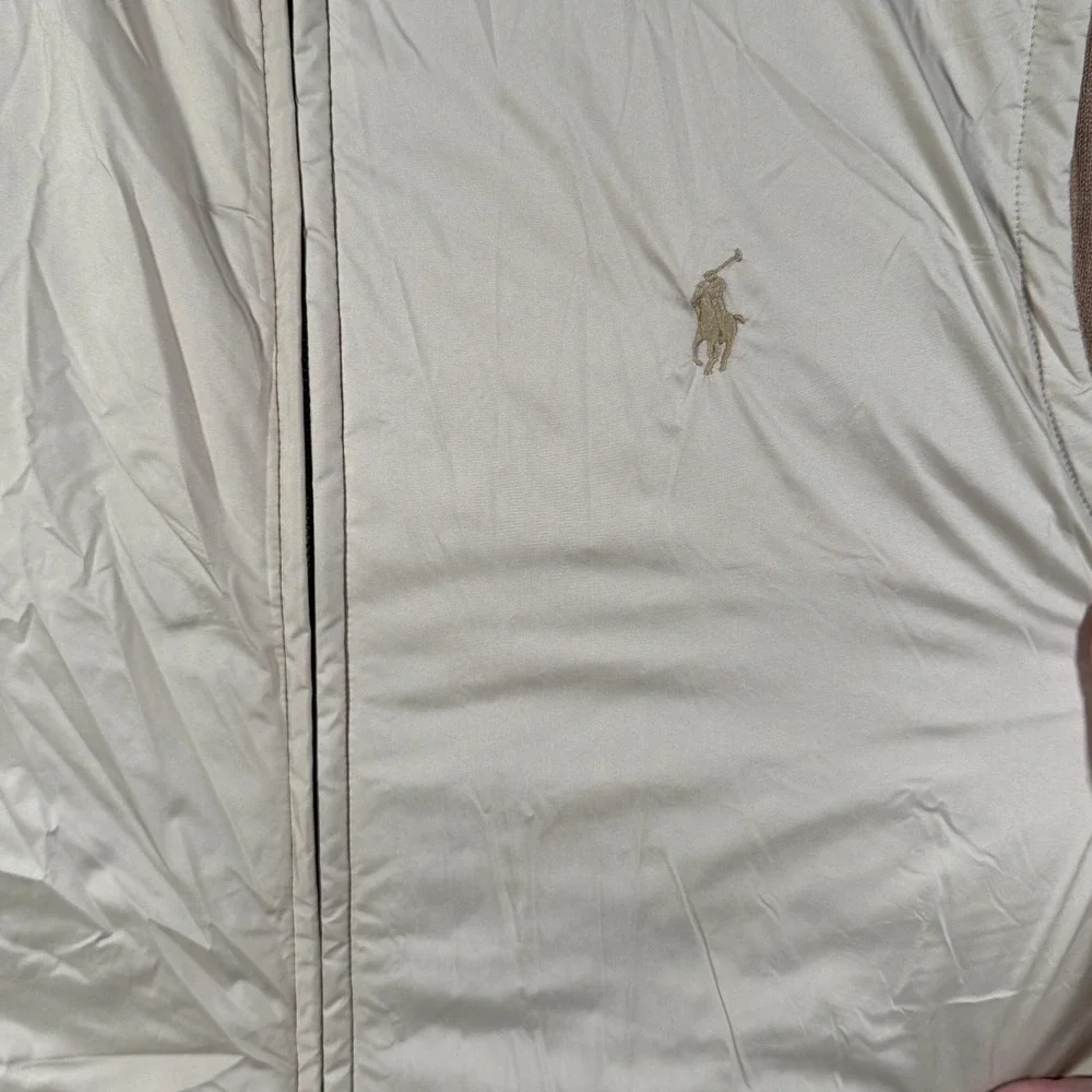 Ralph Lauren Vest Mens M Camel Reversible Hybrid Performance Wool Full Zip $248*